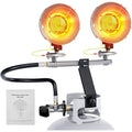 30000 BTU Propane Heater Outdoor, Propane Tank Heater Attachment Double Tank Top Radiant Gas Heater With Tip-Over Protection, 3 Heat Settings, Safety Shut-Off Valve for Patio,Camp,Fish,Garage.