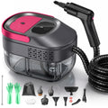 Powerful Steam Cleaner – 15s Heat-Up 2500W Handheld Steamer with 3-Level Adjustable Handle 1.6L Tank & 16 Accessories – Portable Steamer for Home, Car, Grease, Grout, Tile & Upholstery