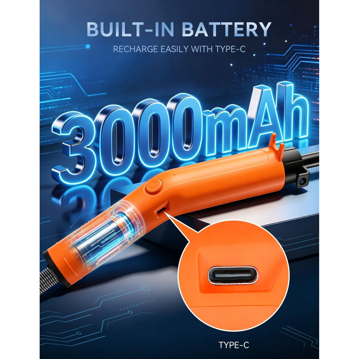 Fuel Transfer Pump, 3GPM Battery Powered Electric Siphon Pump for Gasoline Diesel Water, with All-Weather Hose, Portable Gas Can Pump for Fuel Transfer, Ultra-Fast Oil Transfer Pump